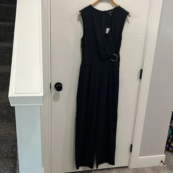 🇺🇸 Qed London  black romper NWT size small - Picture 2 of 12